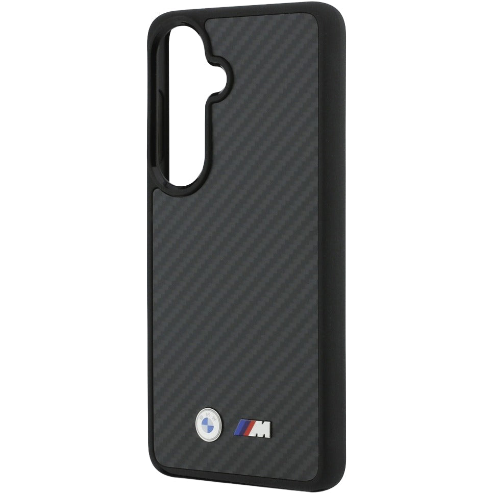 Aramid Handyhülle für Galaxy S26, BMW M Kevlar Logo, Schwarz mit Kevlar