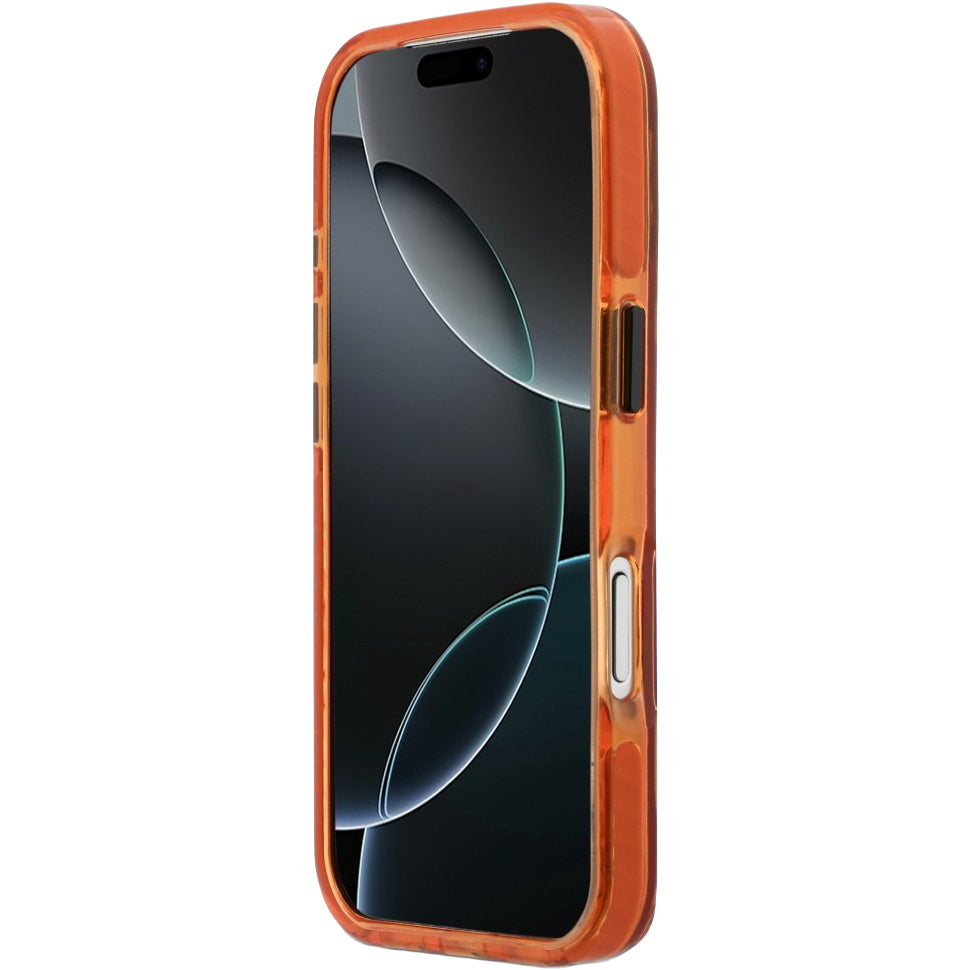Handyhülle für iPhone 17 Pro, BMW IML Print Shockproof mit MagSafe, Orange