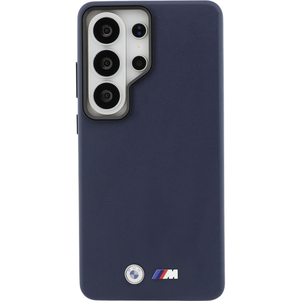 Handyhülle für Galaxy S26 Ultra, BMW Hardcase Leather mit MagSafe, Dunkelblau