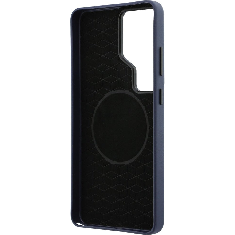 Handyhülle für Galaxy S26 Ultra, BMW Hardcase Leather mit MagSafe, Dunkelblau