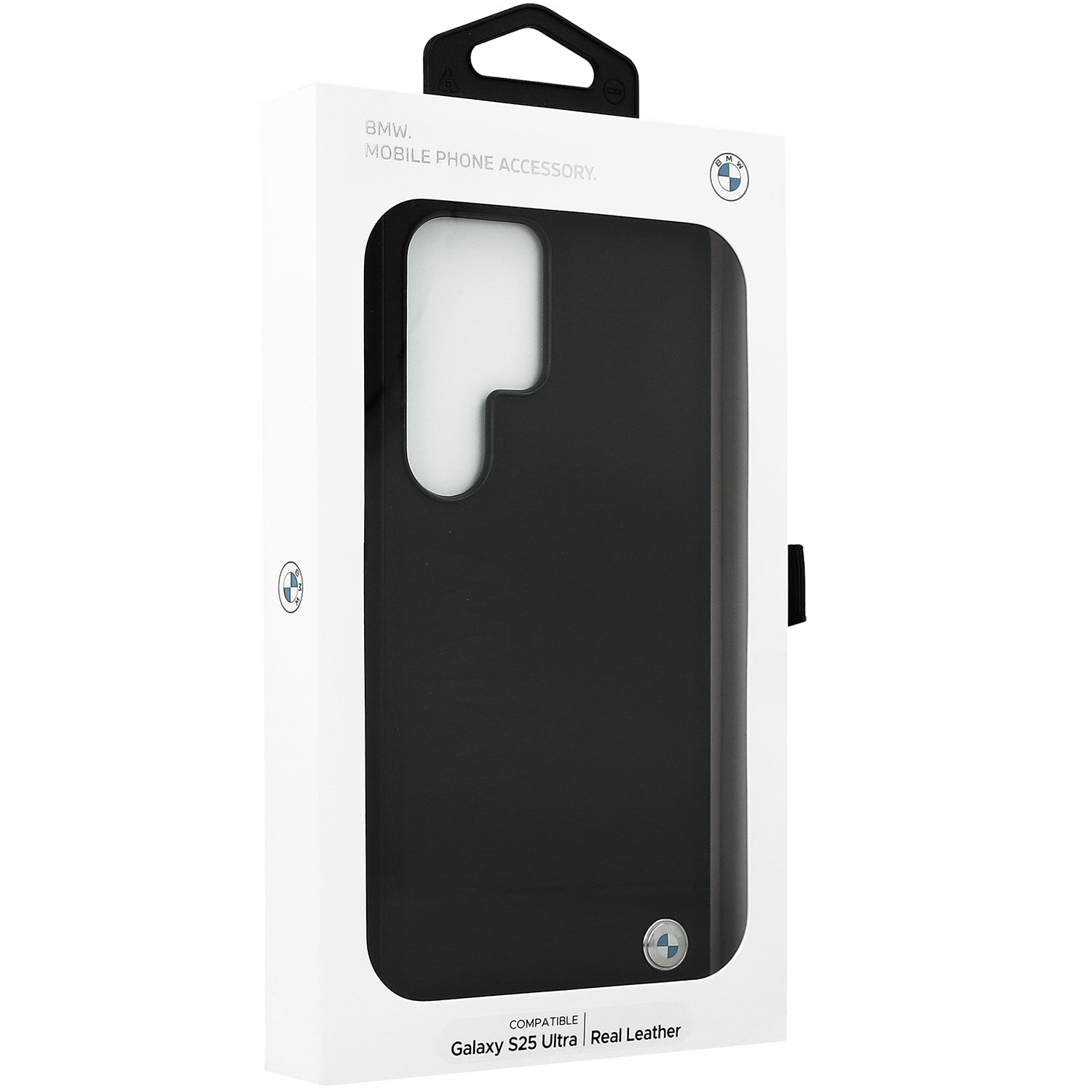 Handyhülle für Galaxy S25 Ultra, BMW Leather Big Wordmark, Schwarz