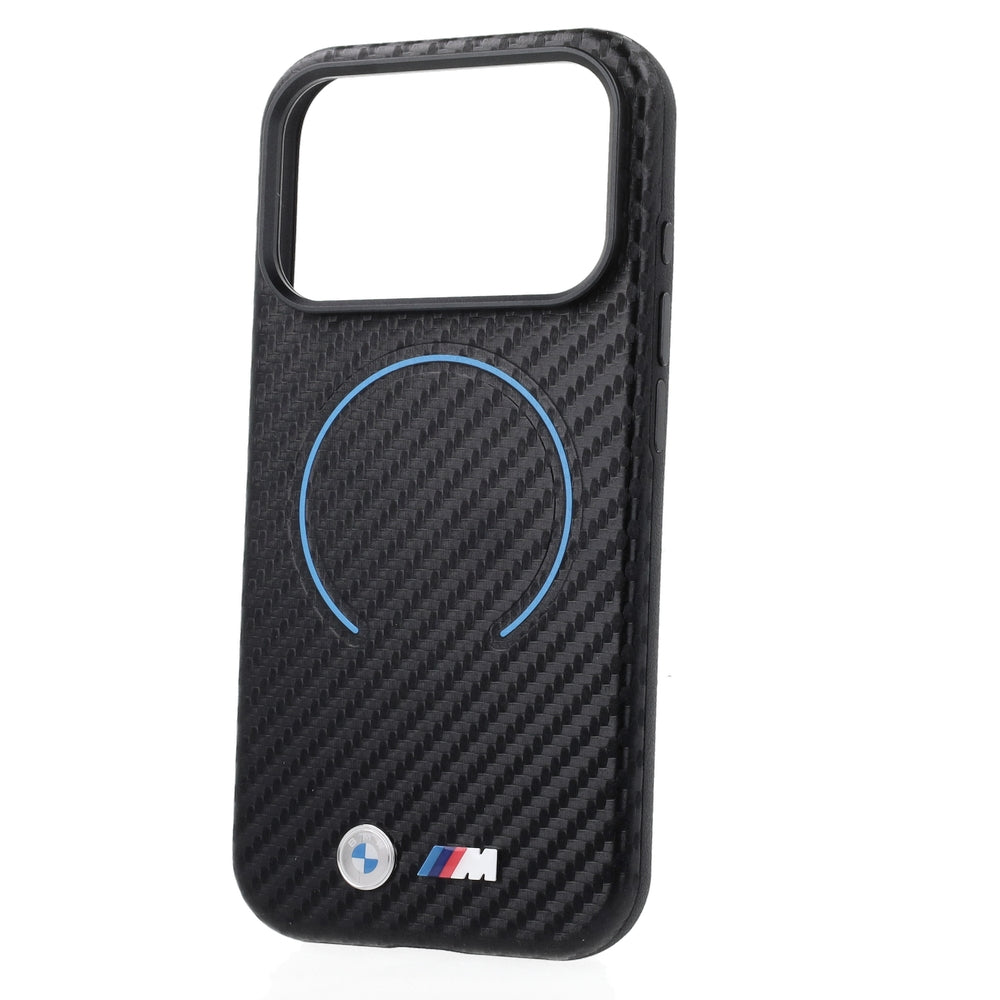 Handyhülle für iPhone 18 Pro / 17 Pro, BMW M Carbon Printed Ring mit MagSafe, Schwarz (3/5)