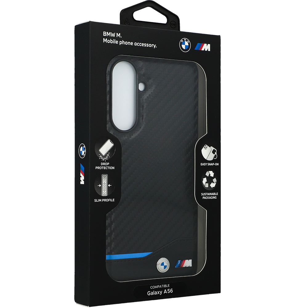 carbon handyhülle samsung Handyhülle für Galaxy A56 5G, BMW M Carbon Leather, Schwarz
