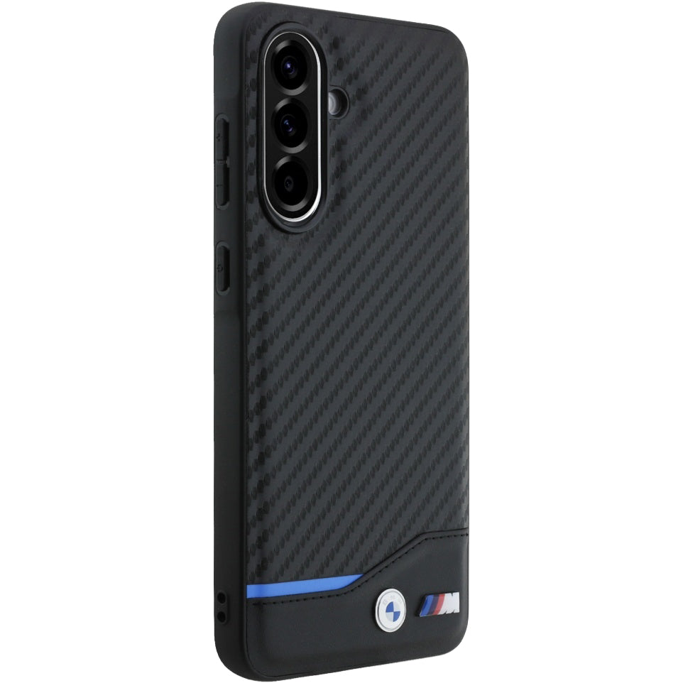 Handyhülle für Galaxy A56 5G, BMW M Carbon Leather, Schwarz