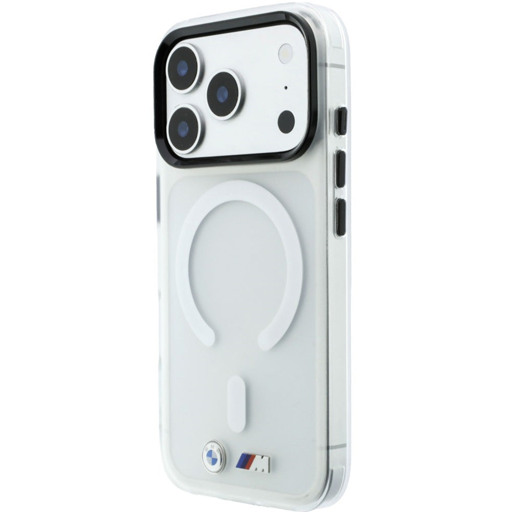 Handyhülle für iPhone 18 Pro Max / 17 Pro Max, BMW M IML Frosted Metal Logo Trims mit MagSafe, Transparent-Rauchfarben (2/8)