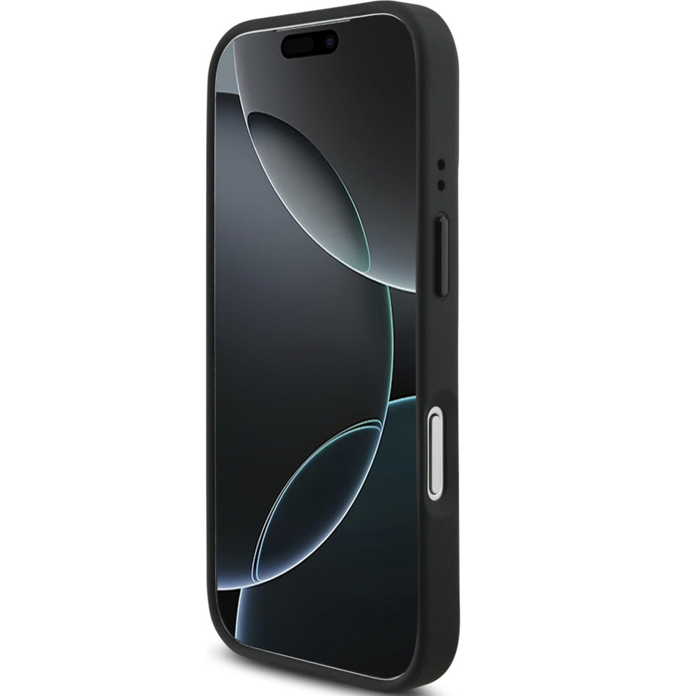 Handyhülle für iPhone 17 Pro, BMW M Tricolor Metal Logo mit MagSafe, Schwarz