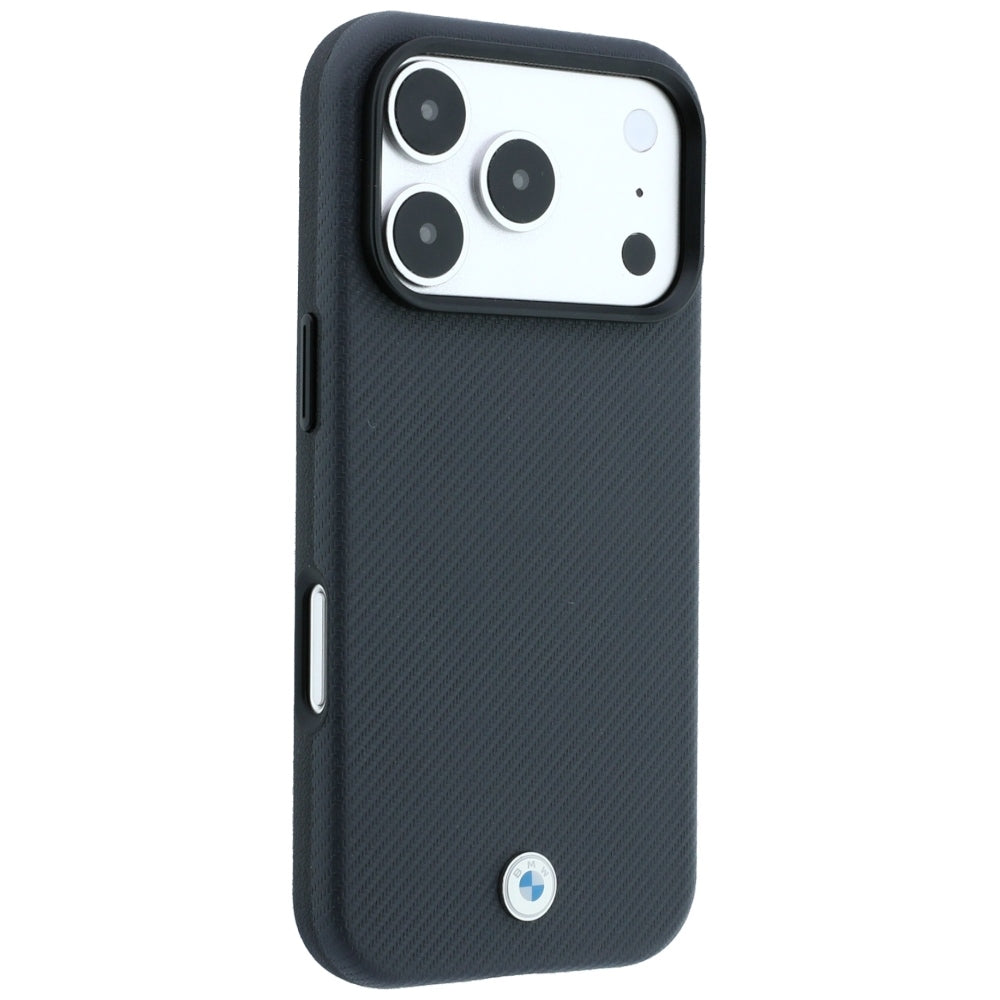 Handyhülle füriPhone 18 Pro Max / 17 Pro Max, BWM Sign Kevlar Metal Logo mit MagSafe, Anthrazit (4/8)