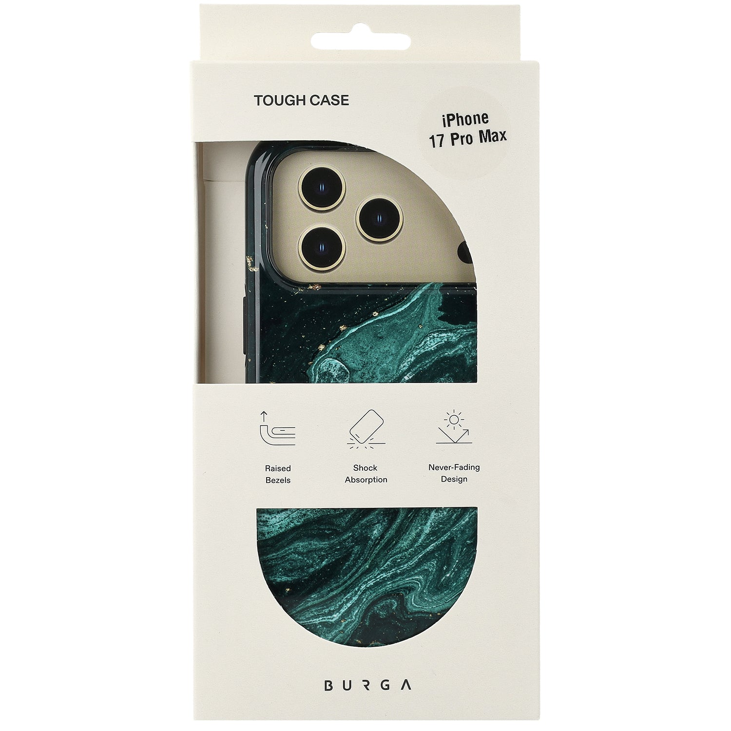 Handyhülle für iPhone 17 Pro Max, Burga Emerald Pool Tough Magnetic, Mehrfarbig marine