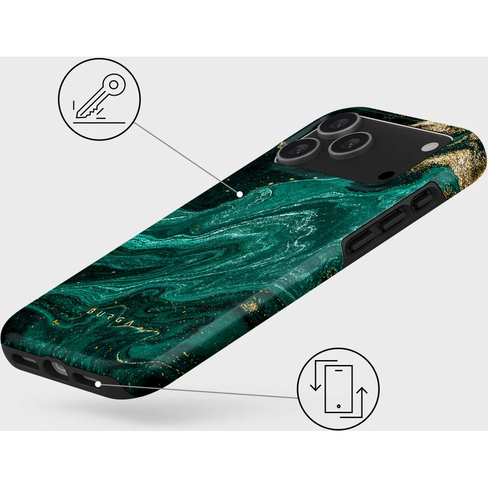Handyhülle für iPhone 17 Pro Max, Burga Emerald Pool Tough Magnetic, Mehrfarbig marine