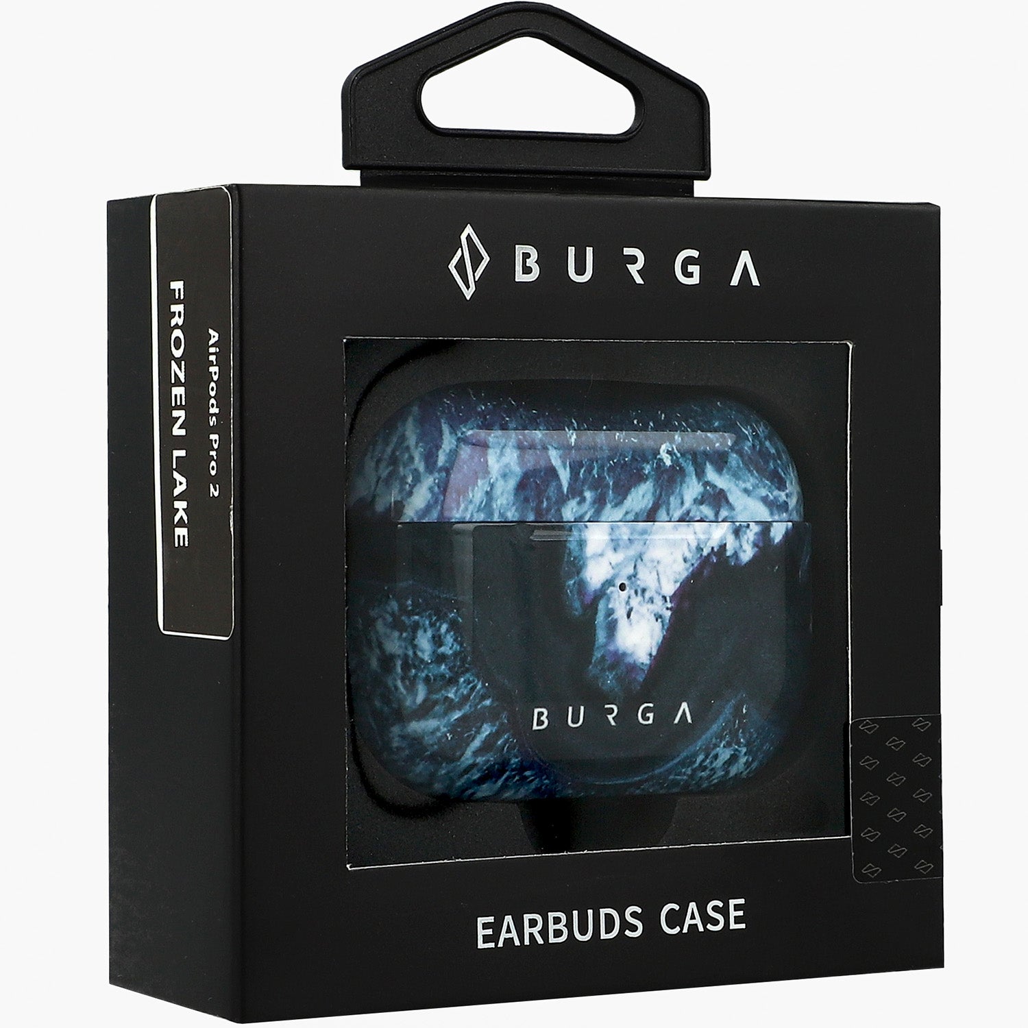 Schutzhülle für AirPods Pro 2, Burga Frozen Lake, Blau und Schwarz
