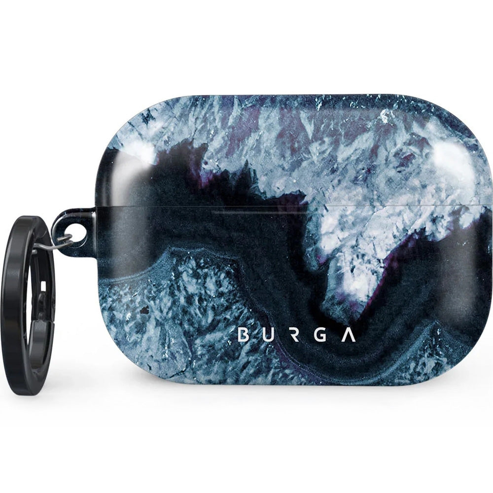 Schutzhülle für AirPods Pro 2, Burga Frozen Lake, Blau und Schwarz