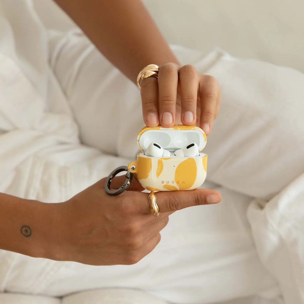 Schutzhülle für AirPods Pro 2, Burga Lemon Tart, Gelb mit Zitronenmuster