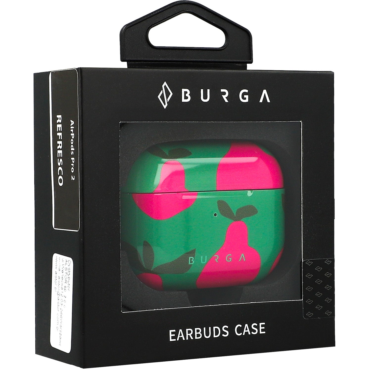 Schutzhülle für AirPods Pro 2, Burga Refresco, Grün-rosa