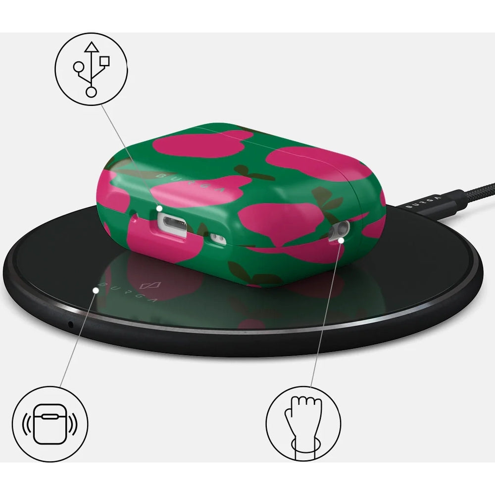 Schutzhülle für AirPods Pro 2, Burga Refresco, Grün-rosa