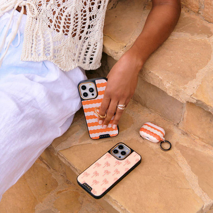 Schutzhülle für AirPods Pro 2, Burga Papaya, Orange-beige