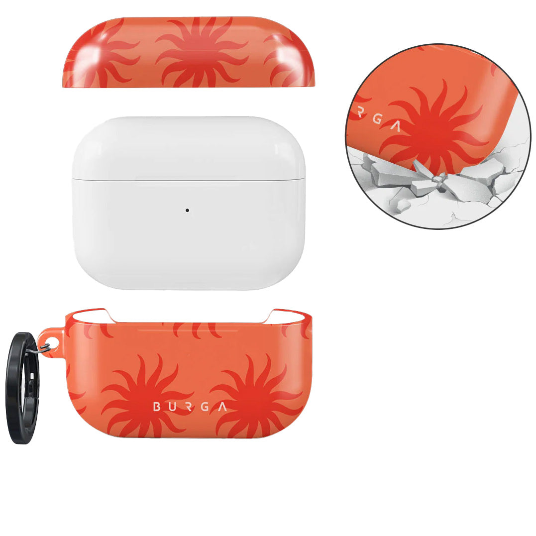 Schutzhülle für AirPods Pro 2, Burga Sunkissed, Rot