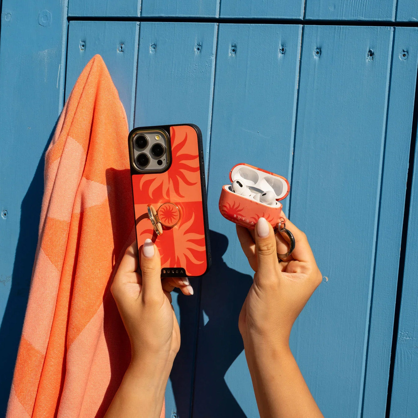 Schutzhülle für AirPods Pro 2, Burga Sunkissed, Rot