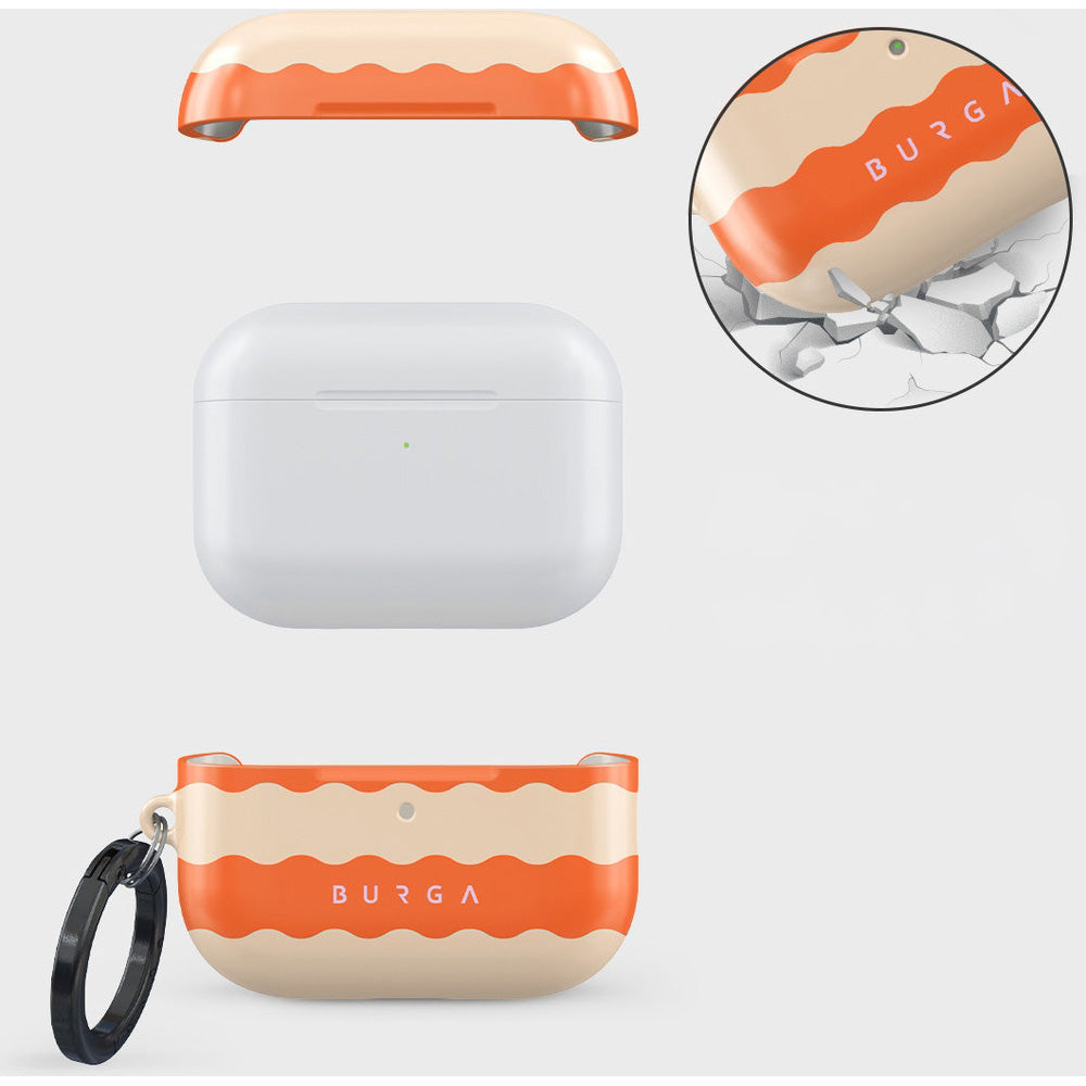 Schutzhülle für AirPods Pro 3, Burga Papaya, Orange-beige