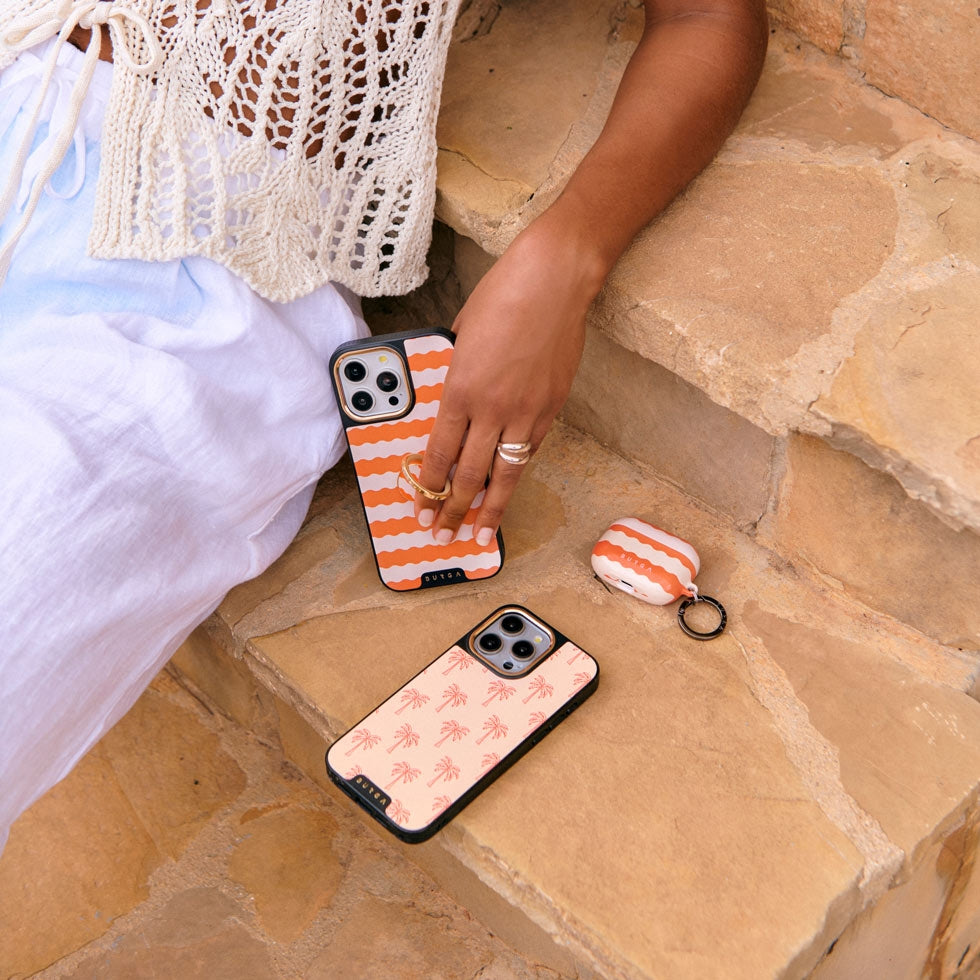 Schutzhülle für AirPods Pro 3, Burga Papaya, Orange-beige