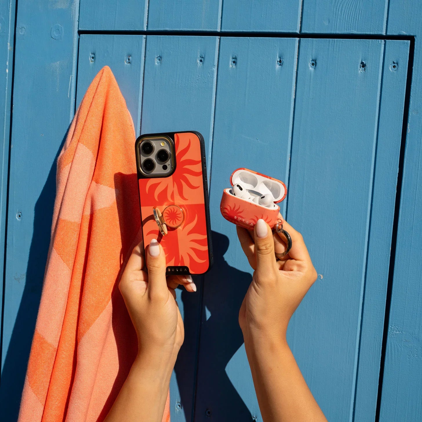 Schutzhülle für AirPods Pro 3, Burga Sunkissed, Rot