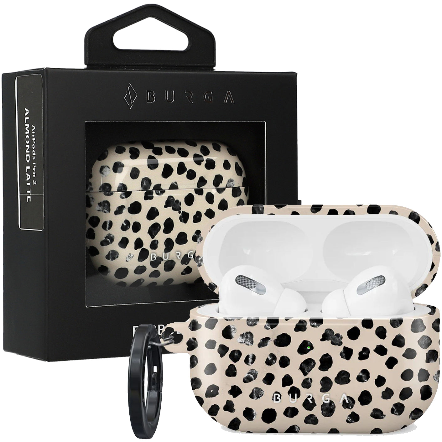 Schutzhülle für AirPods Pro 2, Burga Almond Latte, Mehrfarbig Marine