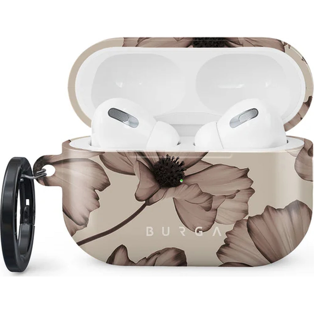 Schutzhülle für AirPods Pro 2, Burga Barely Yours, Beige mit Blumenmuster