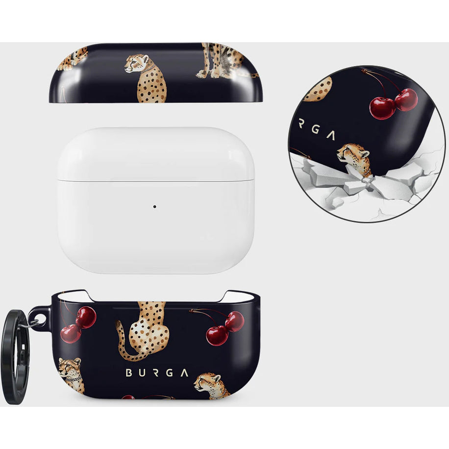 Schutzhülle für AirPods Pro 2, Burga Cougar , Dunkelblau mit Muster