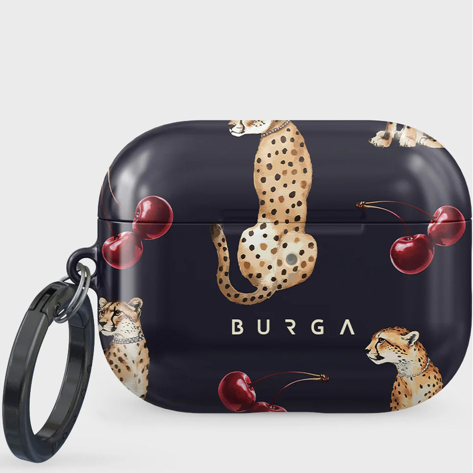 Schutzhülle für AirPods Pro 2, Burga Cougar , Dunkelblau mit Muster