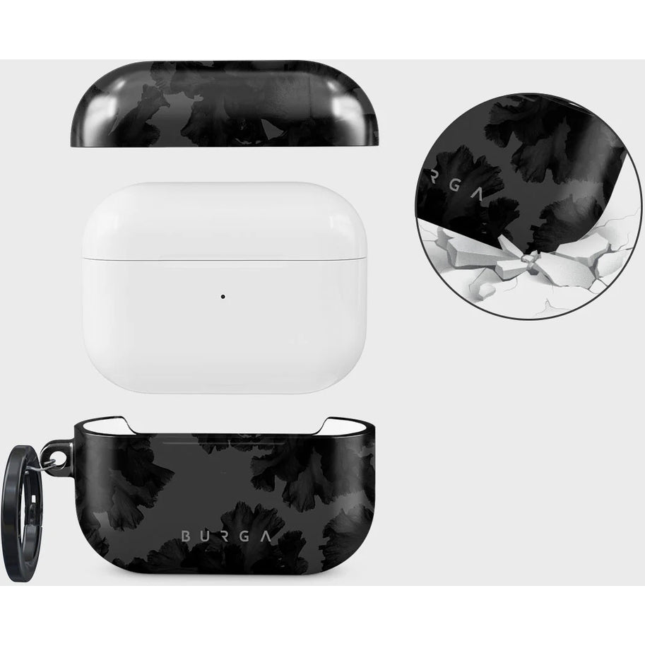 Schutzhülle für AirPods Pro 2, Burga Nocturnal, Schwarz