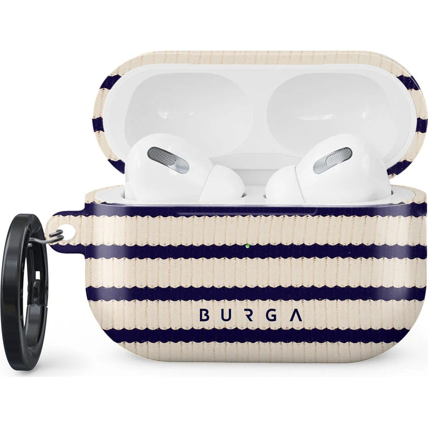 Schutzhülle für AirPods Pro 2 , Burga Old Money, Beige gestreift