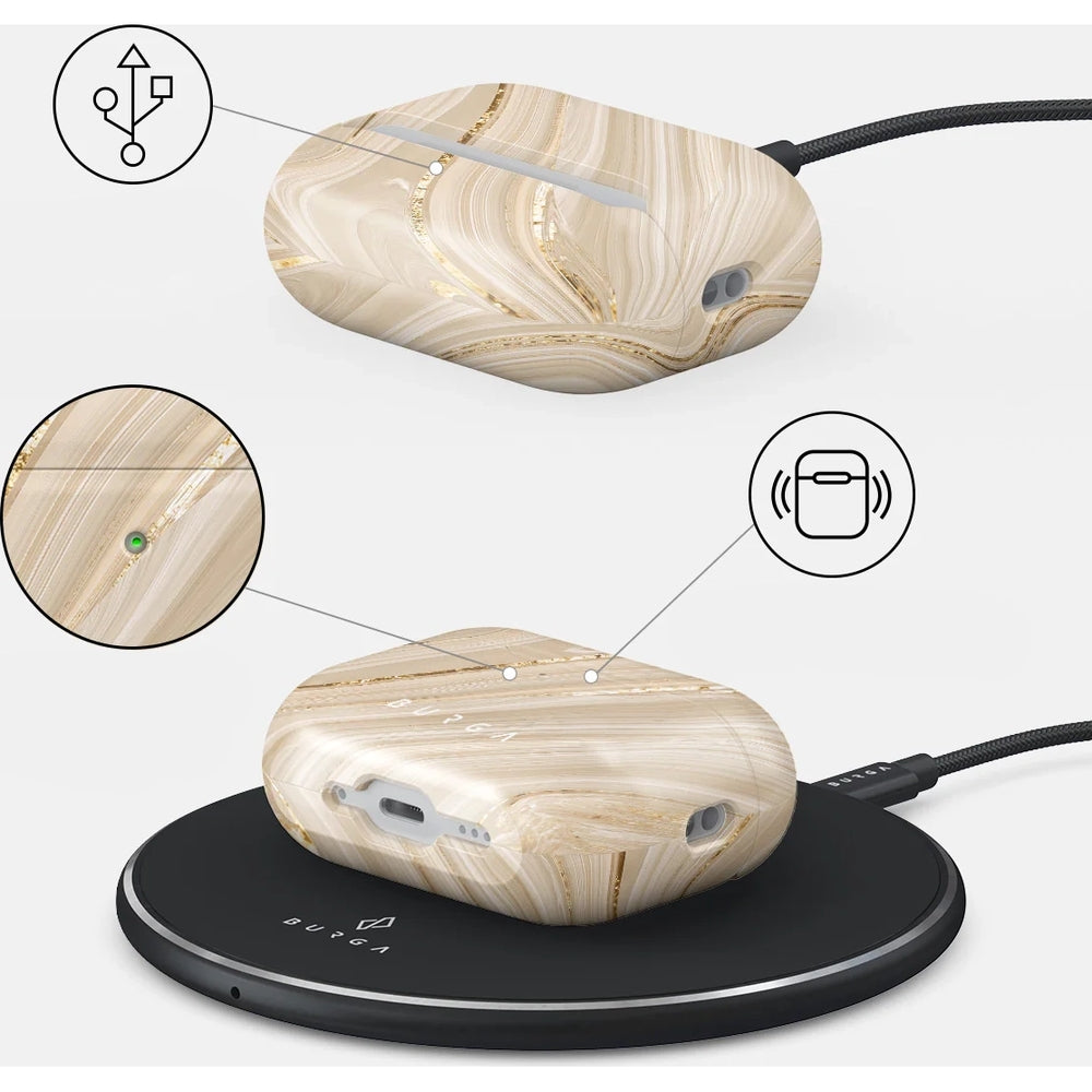 Schutzhülle für AirPods Pro 3, Burga Full Glam, Mehrfarbig Marine