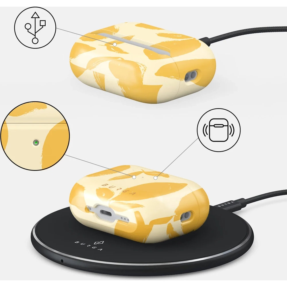 Schutzhülle für AirPods Pro 3, Burga Lemon Tart, Gelb mit Zitronenmuster