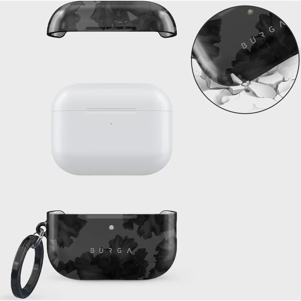 Schutzhülle für AirPods Pro 3, Burga Nocturnal, Schwarz