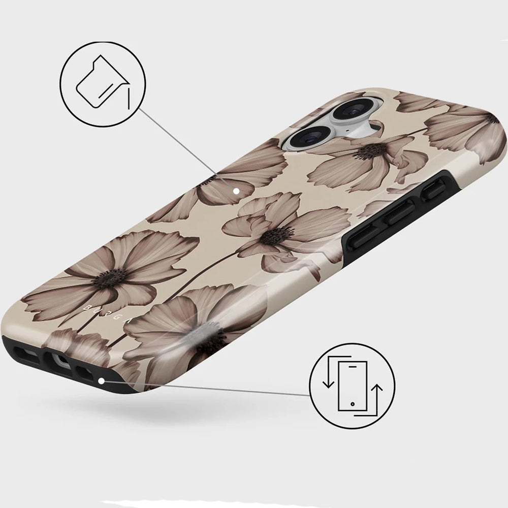 Handyhülle für iPhone 17, Burga Barely Yours Tough Magnetic, braun mit