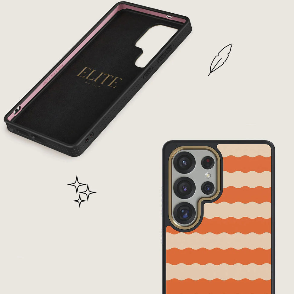 Handyhülle für Galaxy S25 Ultra, Burga Elite Dark MagSafe, Papaya Gold