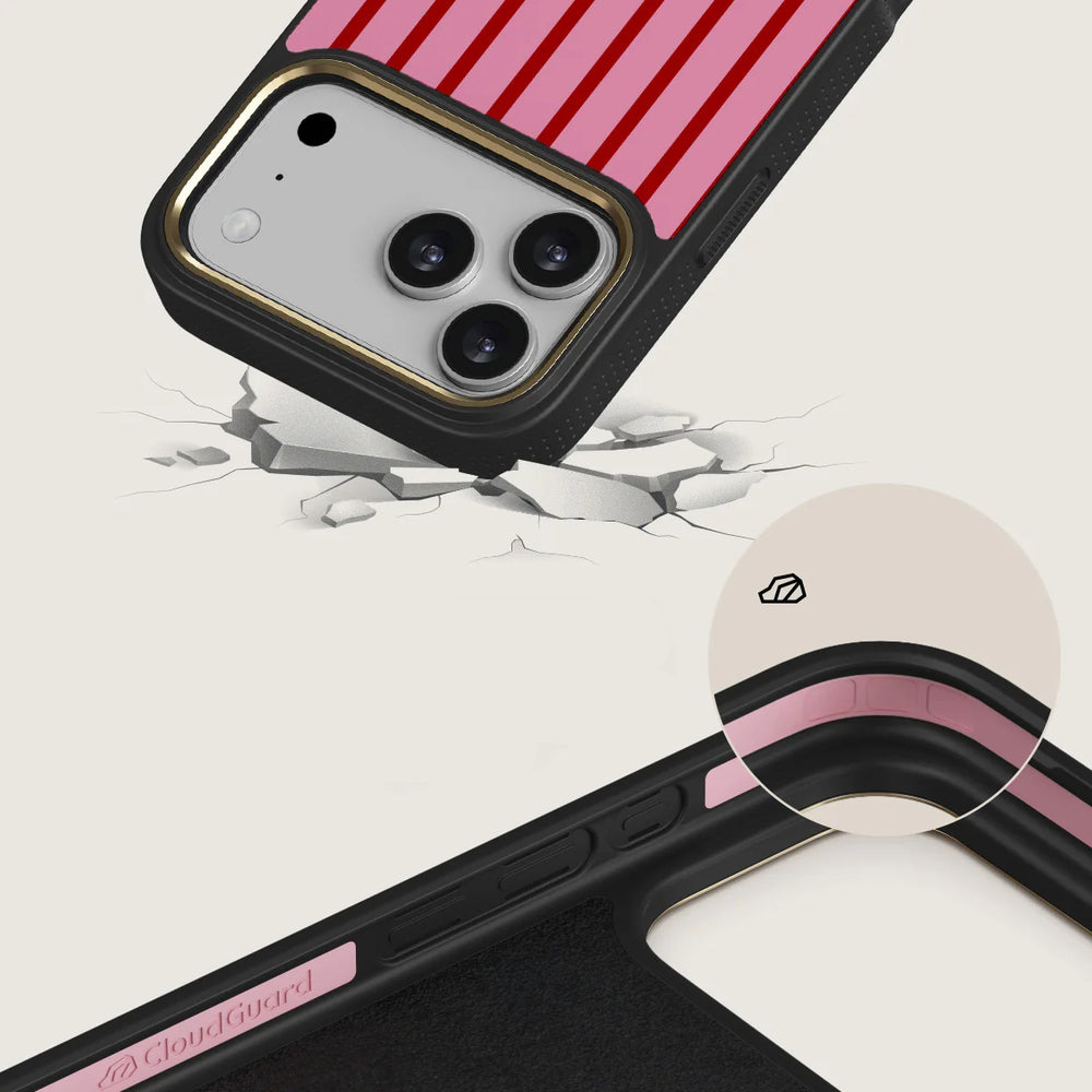 Handyhülle für iPhone 17 Pro Max, Burga Elite Dark MagSafe, Favorite Bikini Gold