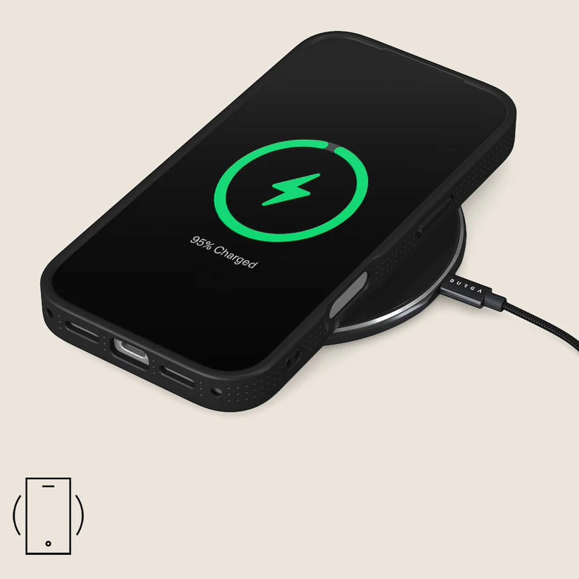 Handyhülle für iPhone 17 Pro, Burga Elite Dark MagSafe, Sunset Club Gold