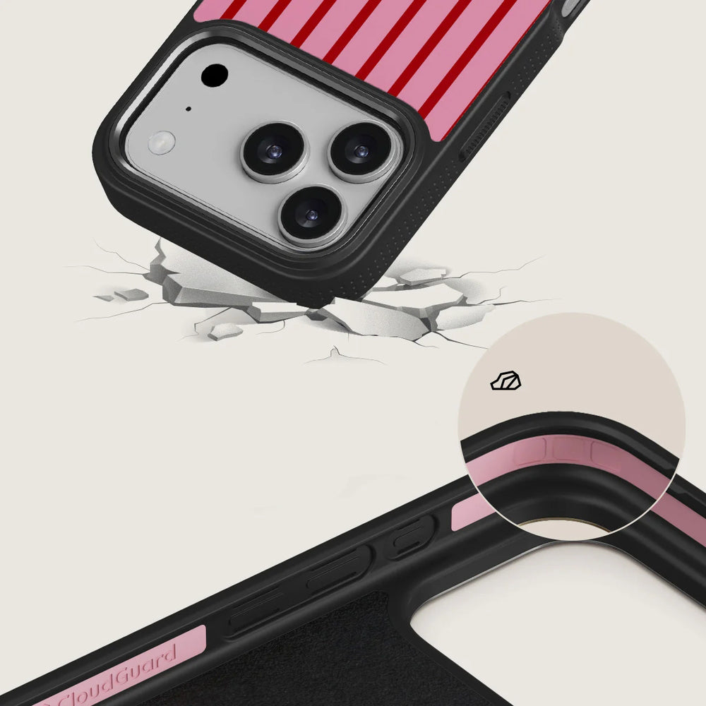 Handyhülle für iPhone 17 Pro, Burga Elite Dark MagSafe, Favorite Bikini Gunmetal