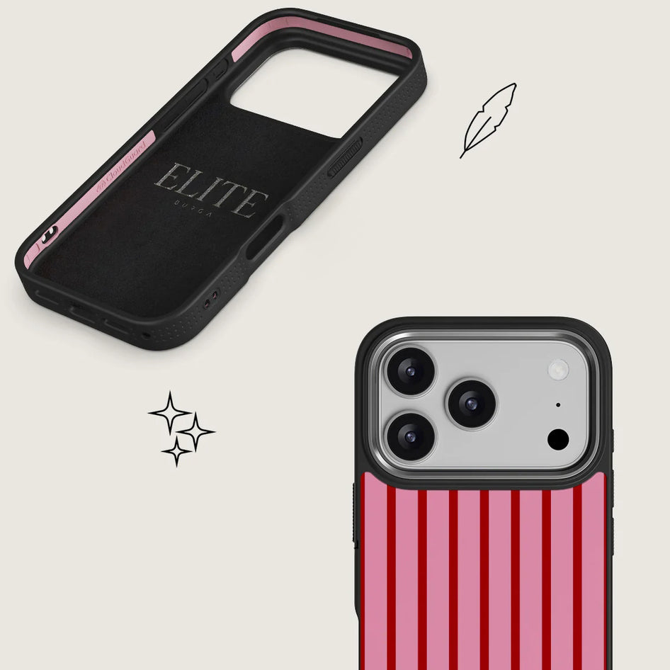 Handyhülle für iPhone 17 Pro, Burga Elite Dark MagSafe, Favorite Bikini Gunmetal