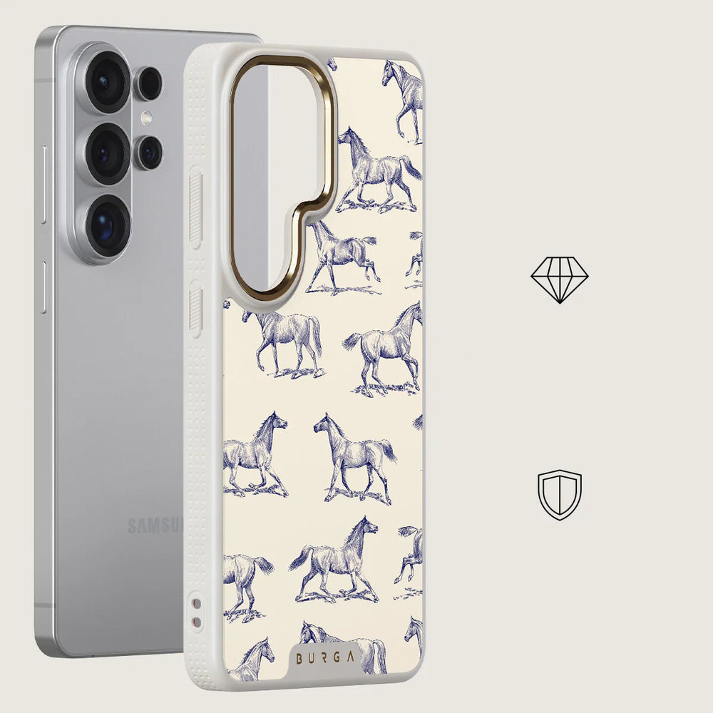 Handyhülle für Galaxy S26 Ultra, Burga Elite Light MagSafe, Derby Race Gold