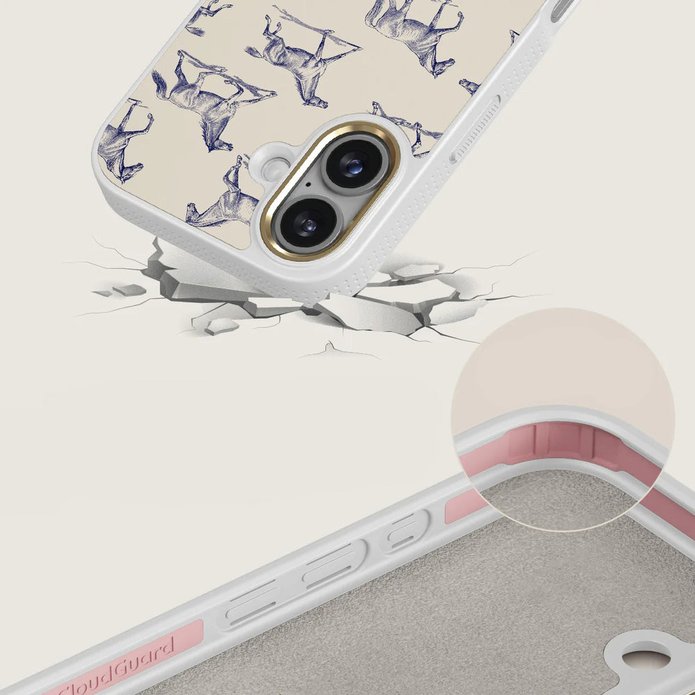 Handyhülle für iPhone 17, Burga Elite Light MagSafe, Derby Race Gold