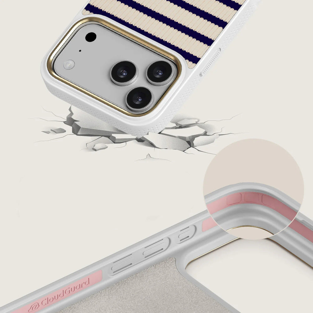 Handyhülle für iPhone 17 Pro Max, Burga Elite Light MagSafe, Old Money Gold