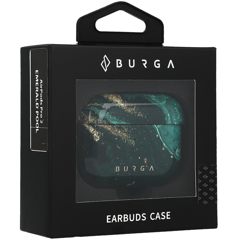 Schutzhülle für AirPods Pro 2, Burga Emerald Pool Tough, Mehrfarbig Marine