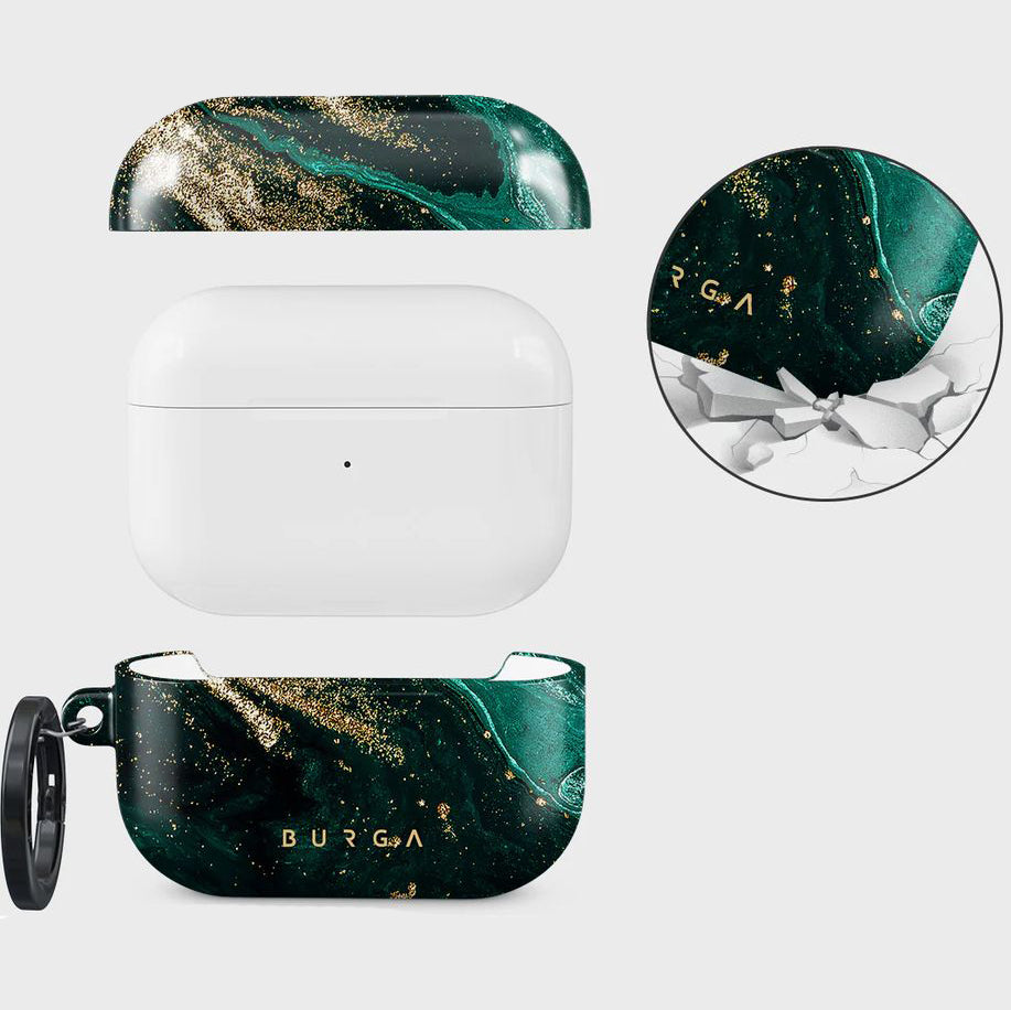 Schutzhülle für AirPods Pro 2, Burga Emerald Pool Tough, Mehrfarbig Marine