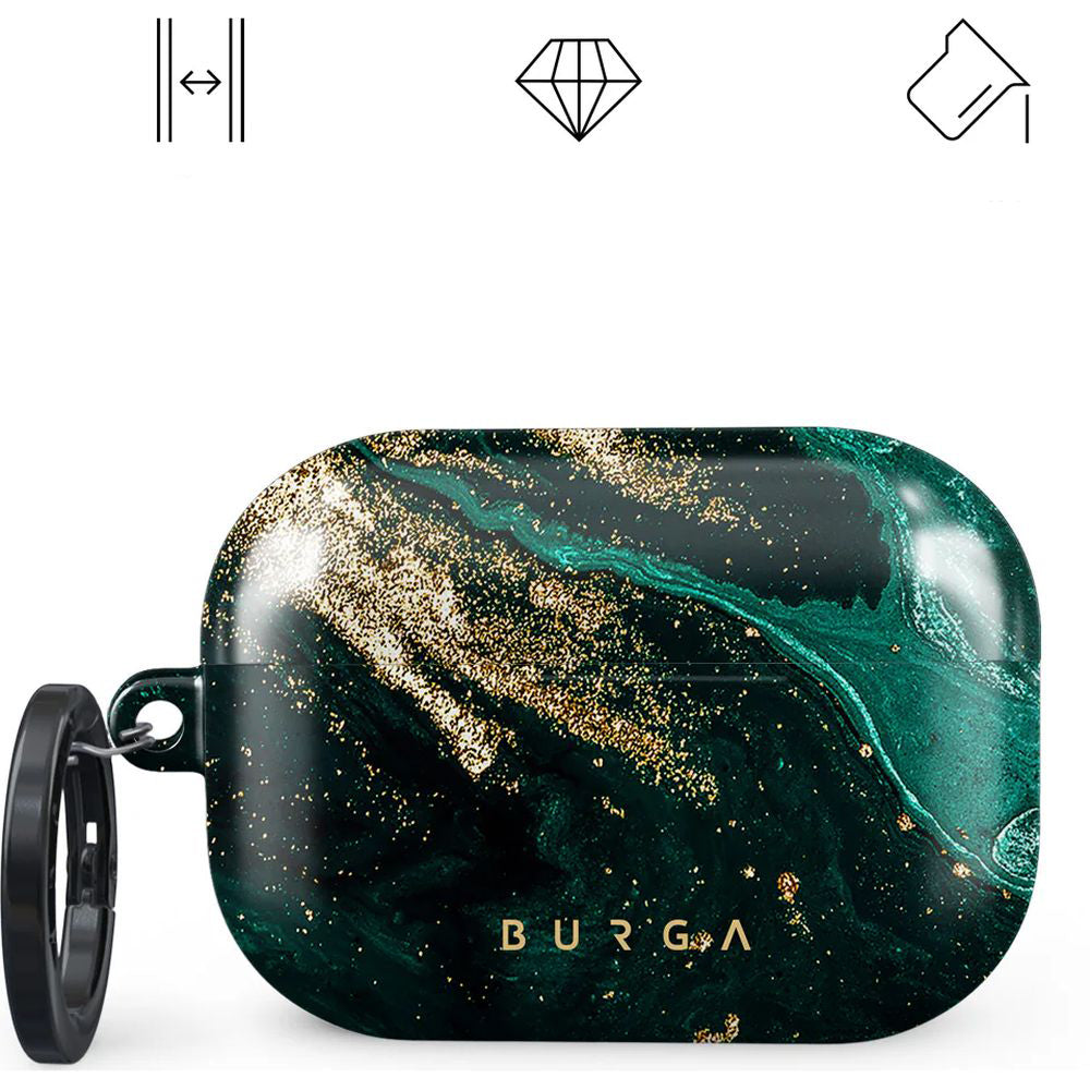 Schutzhülle für AirPods Pro 2, Burga Emerald Pool Tough, Mehrfarbig Marine