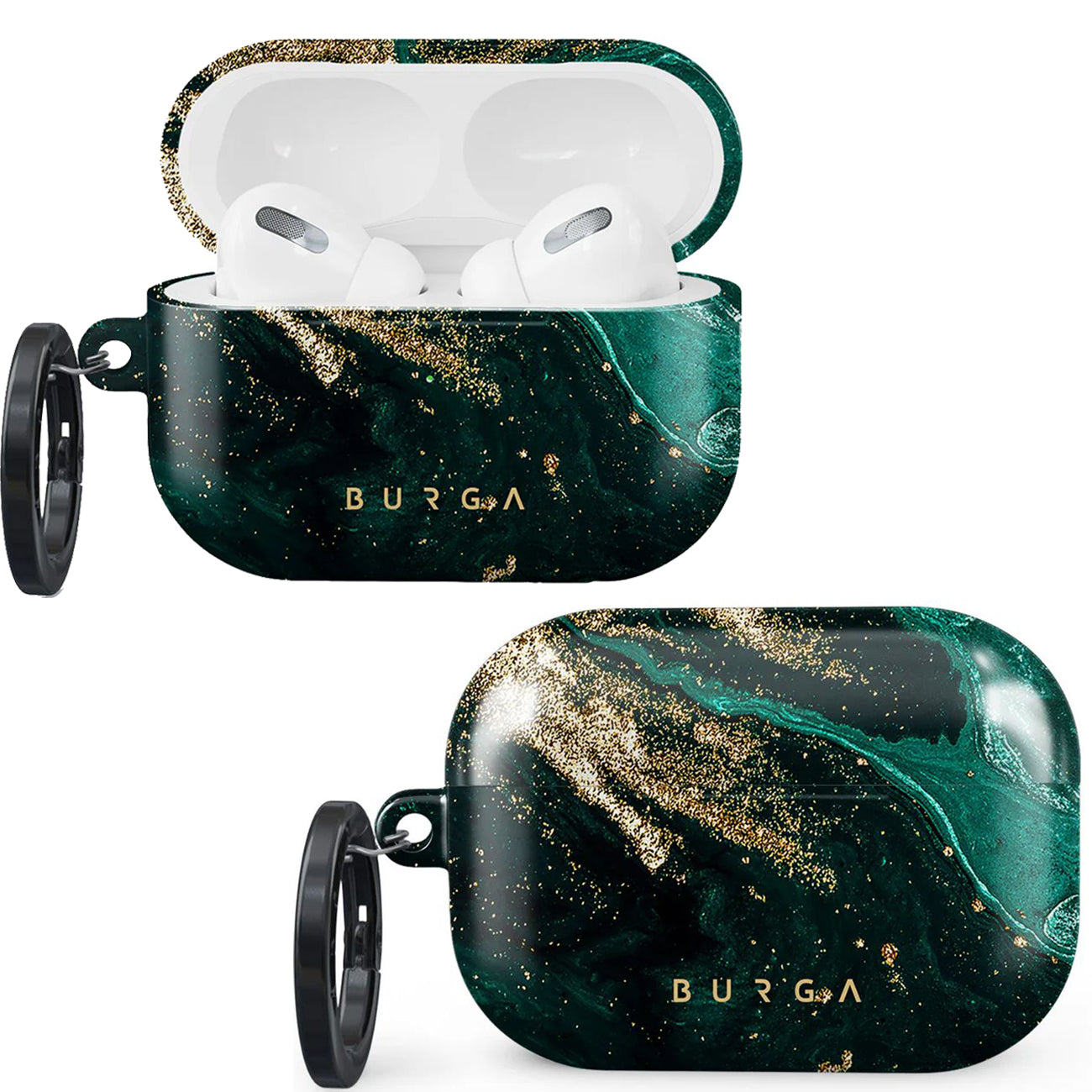Schutzhülle für AirPods Pro 2, Burga Emerald Pool Tough, Mehrfarbig Marine