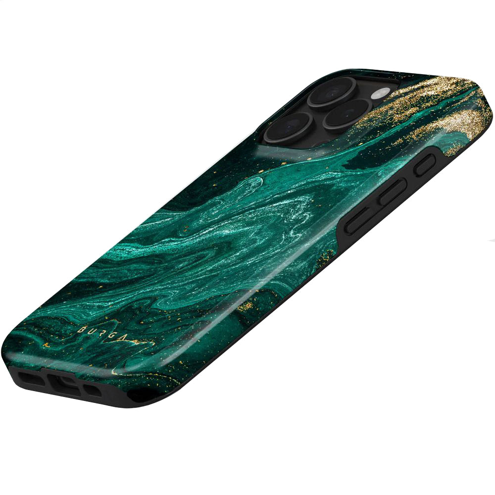 Handyhülle für iPhone 16 Pro, Burga Emerald Pool Tough Magnetic, Mehrfarbig marine