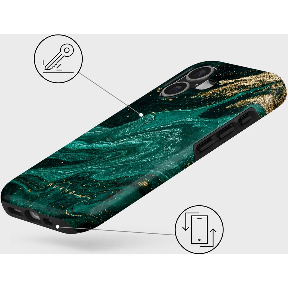 Handyhülle für iPhone 17, Burga Emerald Pool Tough Magnetic, Mehrfarbig marine