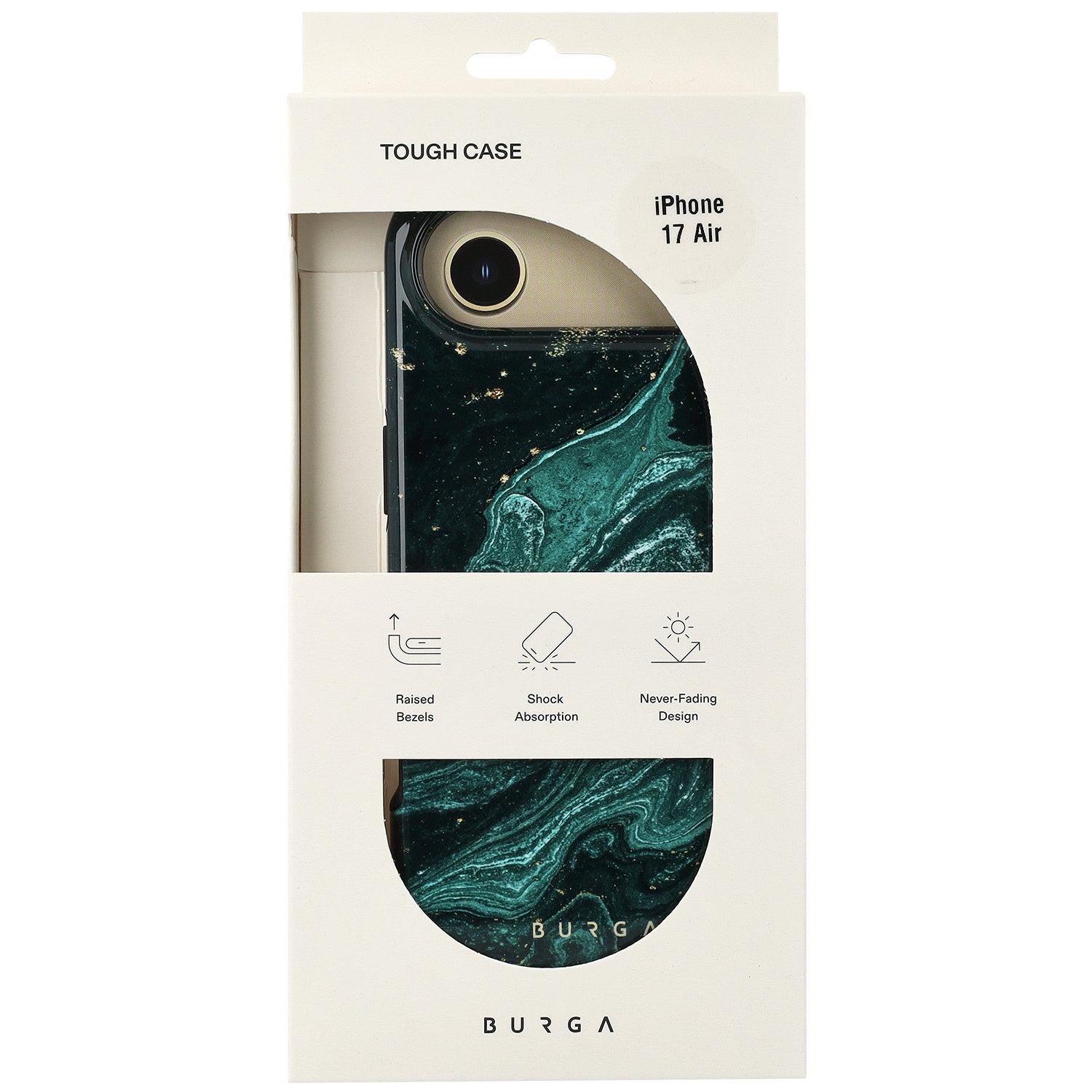Handyhülle für iPhone Air, Burga Emerald Pool Tough Magnetic, Mehrfarbig marine