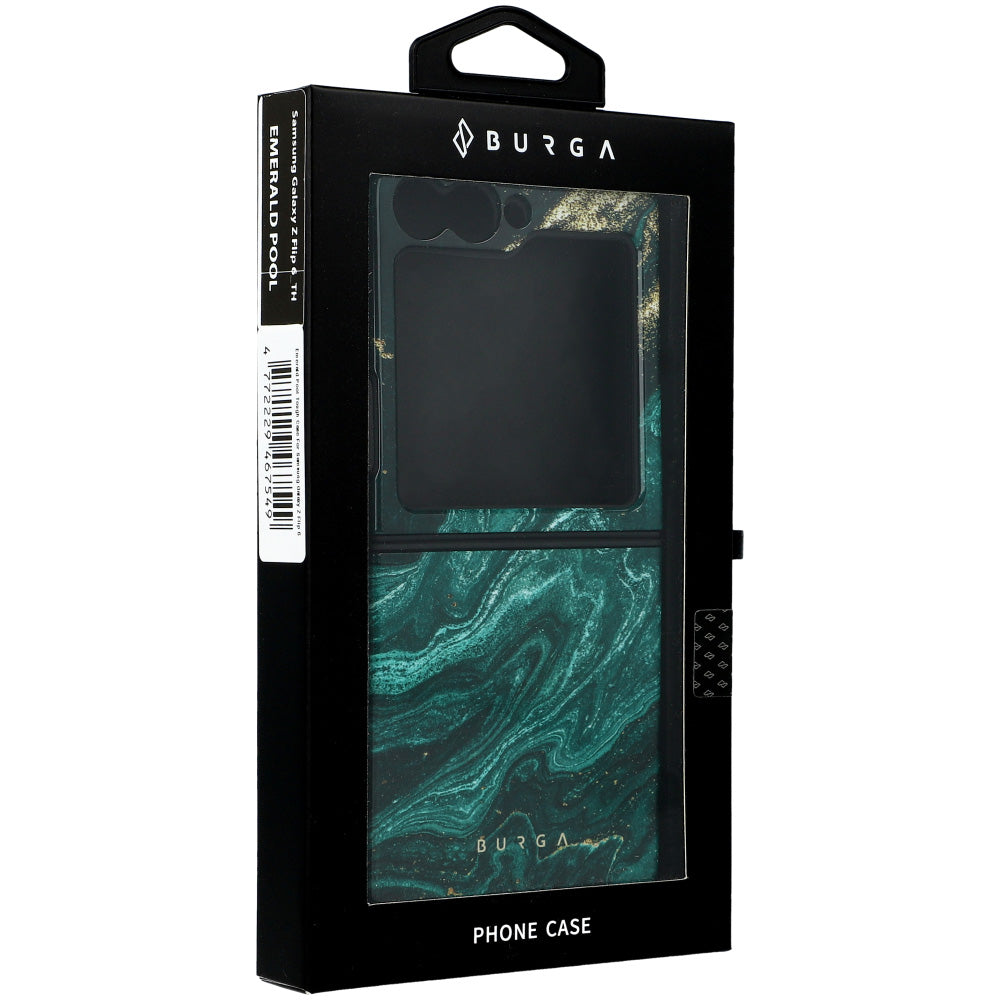 Handyhülle für Galaxy Z Flip7 FE / Z Flip6, Burga Emerald Pool Tough, Mehrfarbig Marine